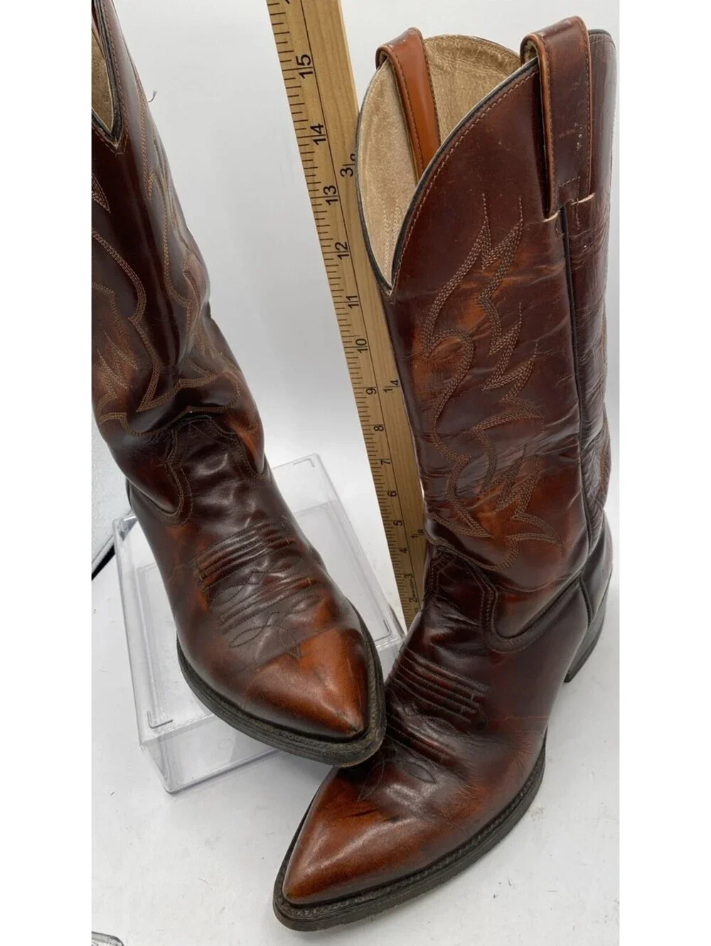 El General Cowboy Boots Mens 9 Womens 10.5 Made in Mexico Size 27.5